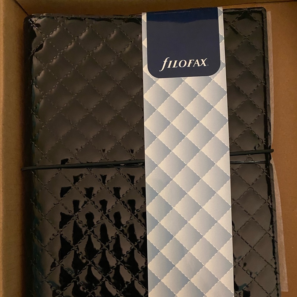 Filofax A5 Domino luxe black